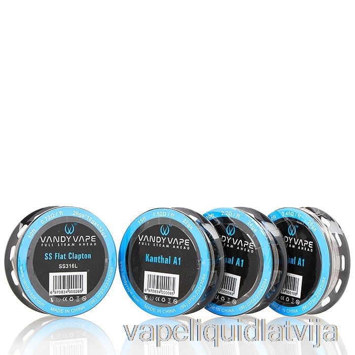 Vandy Vape Specialty Stiepļu Spoles Ka1 Kausētais Clapton - 24ga*2(=)+32ga - 10ft - 1,16ohm Vape šķidrums
